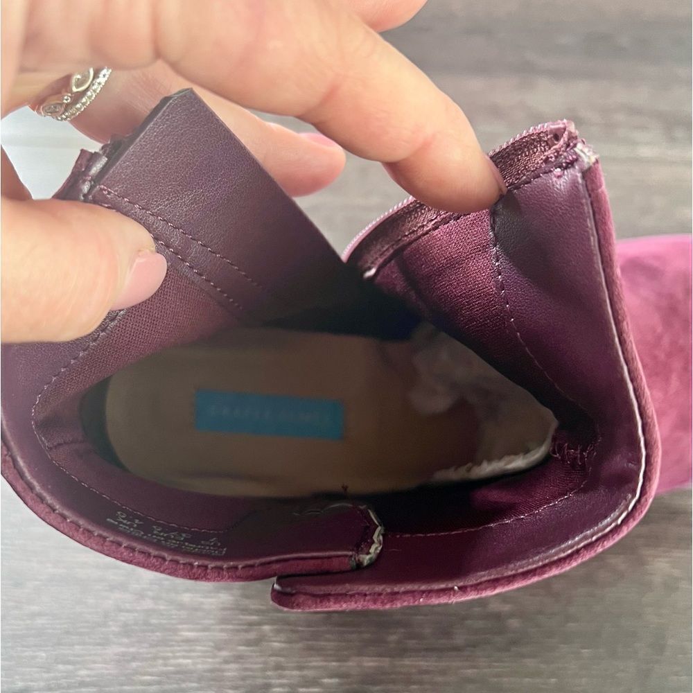Draper James Bethany Ankle Booties in Burgundy. Size 7. NWOT! - Picture 15 of 16